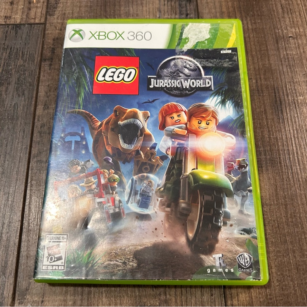 LEGO Jurassic World Xbox 360 -‎ Green and Red Cover